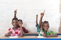 Slight Smile African Black Ethnicity School Girl Royalty Free Stock Photo