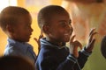 African School children singing