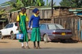 African school children on the street Royalty Free Stock Photo