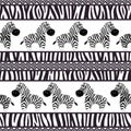 African seamless patterns Royalty Free Stock Photo