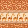 African seamless patterns Royalty Free Stock Photo