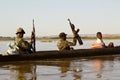 African soldier during operation