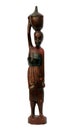 African souvenir - wooden handicraft woman Royalty Free Stock Photo