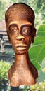 African statuette in ebony wood Royalty Free Stock Photo