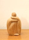 African statuette made of wood. Royalty Free Stock Photo