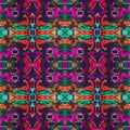 African Style Colorful Abstract Seamless Pattern