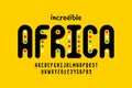 African style font