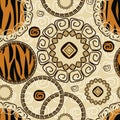 African style seamless background Royalty Free Stock Photo