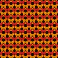 African style seamless pattern. Bright ethnic and tribal floral ornament. Ankara wax inspired textile with asanoha motif