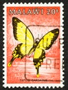 African Swallowtail on Malawi Stamp