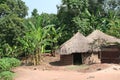 African tatched hut, Uganda