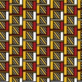 African Textile Seamless Pattern Abstract Design Print