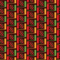 African Textile Seamless Pattern Abstract Design Print