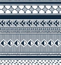 African textile. Vector seamless tribal pattern.