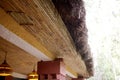 African traditional ethnic house vegetal ceiling Royalty Free Stock Photo
