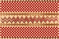 African traditional wall hangings, ethnic pattern, print fabric textile, tribal handmade geometric motifs. Zimbabwe crafts vector