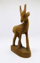 African tribal antelope carving out of wood without tusks Royalty Free Stock Photo