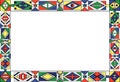 African-tribal-art pattern's frame