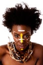 African Tribal beauty face
