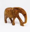 African tribal elephant carving out of wood without tusks Royalty Free Stock Photo