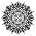 African tribal mandala, vector illustration