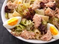 African tuna salad with tomatos and green peppers Royalty Free Stock Photo