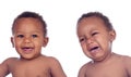 African twins babies Royalty Free Stock Photo