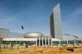 The African Union's headquarters building in Addis Ababa Royalty Free Stock Photo