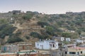 African village on the mountainside. Sumbe. Angola