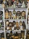 African voodoo wooden masks souvenir shop, Bo-Kaap Cape Town