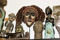 African voodoo wooden masks souvenir shop, Bo-Kaap Cape Town