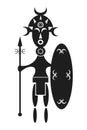 African warrior Royalty Free Stock Photo