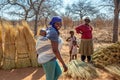 African woman carry child Royalty Free Stock Photo