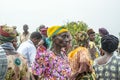 African woman on crowded market, Uganda