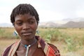 African woman with tribal tattoo