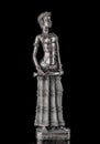 African woman statue isolated on  black Royalty Free Stock Photo