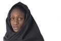 African woman wearing the traditional muslim veil Royalty Free Stock Photo