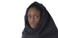 African woman wearing the traditional muslim veil Royalty Free Stock Photo