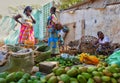 African women selling fruits Royalty Free Stock Photo