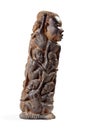 African Wooden Figurine Half-Face Royalty Free Stock Photo