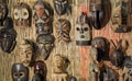 African wooden masks