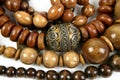 African wooden necklaces jewellery texture