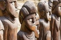 African wooden statues Royalty Free Stock Photo