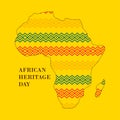 African world Heritage day element