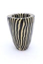 African zebra candle Royalty Free Stock Photo