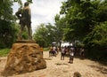 Sculpture of David Livingstone at Victoria Falls