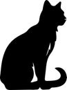 Africanwildcat Black Silhouette Generative Ai Royalty Free Stock Photo
