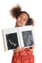 Afro american asian black child ultrasound