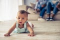 Afro American baby girl Royalty Free Stock Photo