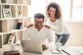 Afro American couple Royalty Free Stock Photo